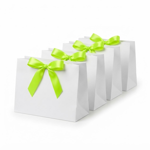 Cinta de Satén Verde Neón Chartreuse de 12 mm, de una Sola Cara, 100% Poliéster, Resistente al Encogimiento, 10 Rollos x 8 Metros, para Regalos Escolares - Product Image 2