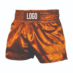 Shorts de boxe Muay Thai unisexes durables en polyester/coton de qualité supérieure, respirants et à séchage rapide, avec logo personnalisé, entièrement personnalisables pour le sport - Product Image 4