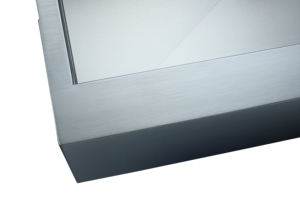 Évier de cuisine rustique en acier inoxydable fait main, grand format 33 pouces, à cuve unique, avec façade d'apport, AS-Z3020F, fabriqué en Malaisie - Product Image 2