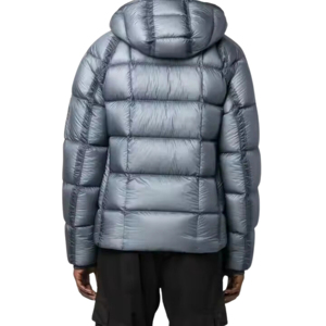 Veste à capuche matelassée pour homme, imperméable, respirante, fermeture éclair, style décontracté, streetwear d'hiver, coupe classique, extérieur en polyester 360g - Product Image 4