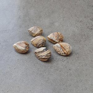 Pierre précieuse de qualité AAA+ en jaspe biscuit, taille facetée en forme de poire, calibrée pour la fabrication de bijoux, toutes tailles disponibles - Product Image 3