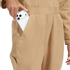 Ensemble de vêtements de travail unisexe, couleur unie, chemise à manches courtes et pantalon, viscose/polyester, respirant, écologique, séchage rapide, grande taille, décontracté - Product Image 5