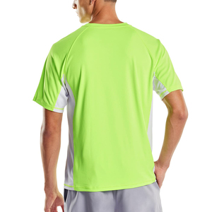 T-shirt de bain pour homme en polyester et élasthanne, séchage rapide, protection UV, extensible, anti-UV, léger, coupe ajustée, style streetwear - Product Image 3