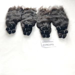 Extensions de cheveux naturels indiens Remy Super Double Drawn, tissage ondulé de haute qualité, cheveux bruts, double trame, tissage de cheveux humains - Product Image 3