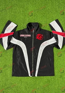 customised Men's Sporty <b>Racer</b> <b>Jacket</b> Color Blocking Zipper Closure Windproof Polyester Autumn Wear - Product Image 1