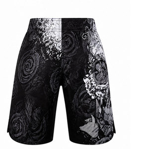 Pantalones Cortos de MMA para Hombre de Alta Calidad, Personalizables, Cintura Elástica Media, Color Sólido, Ecológicos, de Secado Rápido, Transpirables, Ajuste Holgado, OEM - Product Image 4