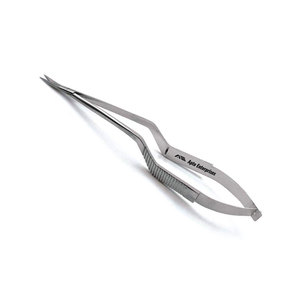 Micro-ciseaux chirurgicaux courbés de 7,5 pouces en acier inoxydable, instrument chirurgical de précision, certifié CE, OEM - Product Image 5