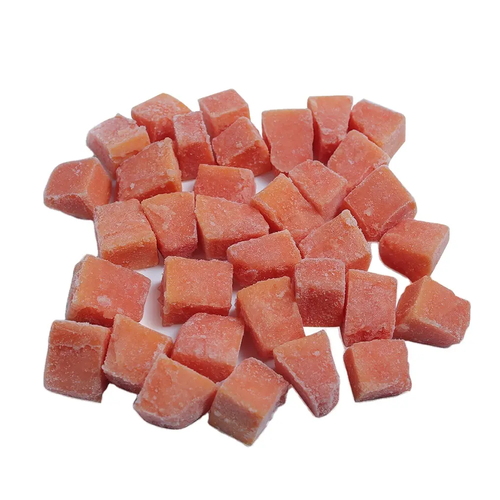 ベストオファー2023ベトナムの赤い甘いママオからの新しい作物プレミアムIQF冷凍パパイヤポーポーダイスをまとめて販売