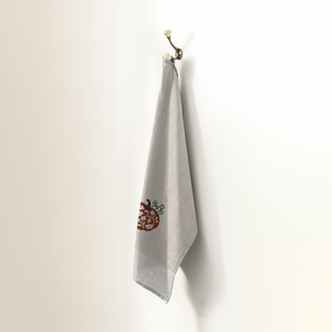 High Quality Custom Pumpkin Embroidered <b>Tea</b> <b>Towel</b> Eco-Friendly Quick-Dry Kitchen <b>Tea</b> <b>Towels</b> Wholesale From India. - Product Image 1