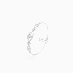 Elegante Brazalete con Diamante Cultivado en Laboratorio de 0.69 Ct |   En oro amarillo, blanco y rosa de 9 quilates - Product Image 2