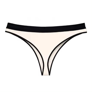 Braguitas de bikini transparentes de encaje para mujer, de talle medio, de elastano/poliéster, transpirables, ecológicas, sexys, con cintura ajustable, ODM - Product Image 3