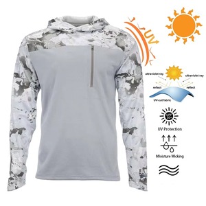 Camisa de Pesca con Capucha de Manga Larga para Hombre, Protección Solar UPF 50, Anti UV, Secado Rápido, Poliéster/Algodón, Ropa para Exteriores - Product Image 3