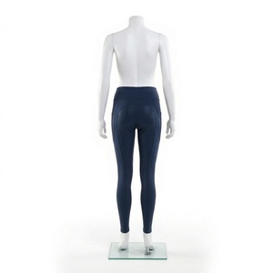 Culotte d'équitation pour femme taille haute élastique anti-odeur en Spandex/Polyester avec assise intégrale en silicone 2 - Product Image 2