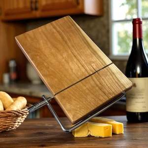 Coupe-fromage, trancheuse à fromage, planche à découper le fromage, planche à fromage en bois, coupe-fromage en acier inoxydable, trancheuse à fromage à fil métallique - Product Image 6