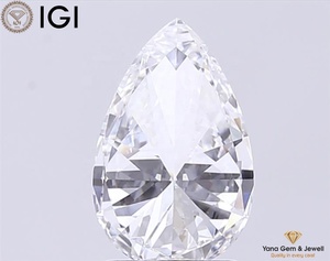 Diamant de laboratoire CVD, clarté VVS1, couleur E, taille poire, avec certificat IGI, 2,00 carats, pour bague de fiançailles moderne - Product Image 5