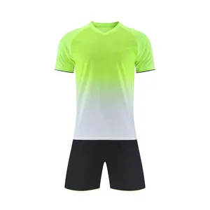 OEM Quick Dry Polyester Soccer Uniforms Sets Custom Logo Soccer Shirts Adult Kid Soccer Jersey Uniform - Product Image 3