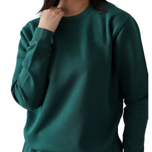 Conjunto Deportivo de Dos Piezas para Mujer, Sudadera y Pantalones Deportivos de Color Sólido, Venta al Por Mayor, Logotipo Personalizado OEM - Product Image 3