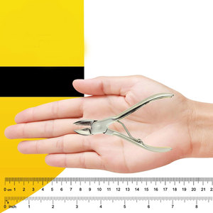 กรรไกรตัดเล็บมือเล็บเท้า สำหรับทำเล็บมือและเล็บเท้า  งานหนัก  แม่นยำ  คมกริบ  ใบมีดโค้งสแตนเลส 15 มม. สำหรับตัดหนังกำพร้า - Product Image 4