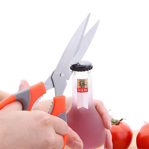 Hot Sale Stainless Steel Heavy Duty Sharp <b>Scissors</b> Multi-purpose Stainless Steel Shears with Plastic Handle <b>Kitchen</b> <b>Scissor</b> - Product Image 5