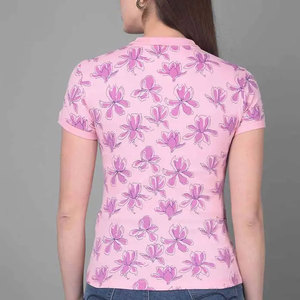 Camiseta de Manga Corta con Cuello Polo para Mujer, Color Sólido, Transpirable, de Algodón, Informal, Tejida, para Verano 2026 - Product Image 1