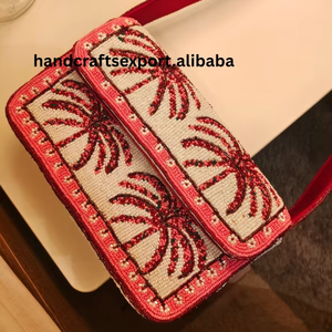 Nouvelle Collection indienne de luxe Boho sac messager perlé à la main épaule soirée Shopping sûr fort à la mode - Product Image 1