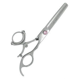 Premium German Stainless Steel Professional Salon <b>Barber</b> Hair Thinning Scissors Sharp Precision <b>Blade</b> Removable Finger Rest - Product Image 2