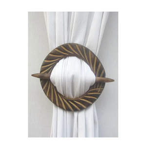 Wood Tie Back <b>Clip</b> Curtain Accessories for Home Accessories Living Room Bedroom Hotel Wood Ticback Curtain - Product Image 1
