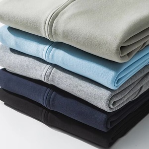 เสื้อฮู้ดซิปผู้ชาย ผ้าฝ้ายฟลีซ 100% สีพื้น ทรงโอเวอร์ไซส์ สวมใส่สบายๆ สำหรับฤดูใบไม้ร่วง - Product Image 6
