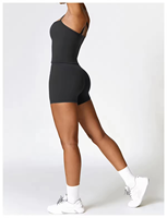 Offre Spéciale – Ensemble de Yoga 2 Pièces Ultra Doux et Écologique en Spandex/Nylon, Taille Haute, Col en V, Bretelles Ajustables, Extensible dans les Quatre Sens