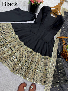 Conjunto de traje afgano de algodón suave de estilo indio tradicional, muy vendido, con dupatta de diseñador para mujer, ropa de fiesta, completamente cosido. - Product Image 2