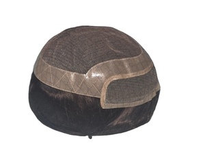 Los Angeles Human Hair <b>Toupee</b> Wig for Men with Indian Remy and Non-Remy Hair Patches - Product Image 2