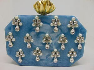 Modern <b>Resin</b> <b>Epoxy</b> Glitter Clutch Bag Stylish Handmade Ladies Purse For Wedding Cocktail And Party Occasion - Product Image 6