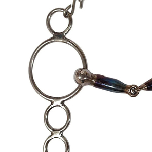 Mors de cheval en acier inoxydable pour l'équitation, mors de levage toutes races, anneau de salive, finition boule, super léger, conception durable - Product Image 2