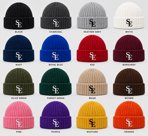Gorro de Punto de Doble Capa, Color Azul Rey, con Borde Plegado, Cálido para Invierno, Logotipo Bordado Personalizado, 100% Algodón, Unisex, Uso Diario - Product Image 5
