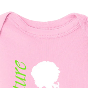 Body de Bebé para Niña, Modelo Future Pretty Girl, Color Rosa, con Estampado Verde, Manga Corta, Cierre de Broches, Algodón Suave, para Recién Nacidas - Product Image 4