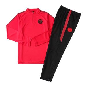 Nouveaux uniformes de football respirants pour hommes, ensembles de maillots d'entraînement de football à manches longues avec veste de sport et survêtement de couleur contrastée - Product Image 2