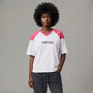 Nouveauté : T-shirts Crop Top Oversize Style Vintage Street Fashion Rétro, Effet Délavé Acide Personnalisé - Product Image 3