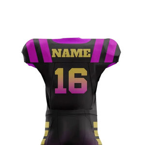 Uniformes de Fútbol Americano Diseño Personalizado Nombre del Equipo Personalizado Nombres y Números de Jugadores Personalizados Conjunto de Camiseta y Pantalones Cortos de Fútbol Americano - Product Image 6
