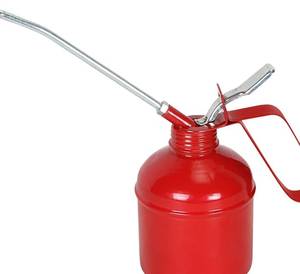 Lata de aceite metálica con boquilla flexible y manija de gatillo para lubricación y herramientas de mantenimiento industrial - Product Image 2