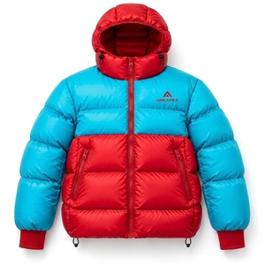 Chaqueta Acolchada para Hombre, Color Rojo y Azul, con Capucha, Chaqueta de Invierno Acolchada, Chaqueta de Moda para Exteriores, Venta al por Mayor ONE APEX - Product Image 1