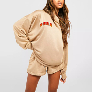 Sudaderas con Capucha de Forro Polar para Mujer, Corte Holgado, Estilo Urbano, Cómodas, con Logotipo Personalizado Serigrafiado - Product Image 1