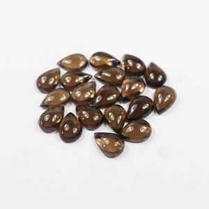 Cuarzo Ahumado Marrón Suelto de Alta Calidad, Cabujón Liso en Forma de Pera, Natural para la Fabricación de Joyas, Piedras de Rubí y Esmeralda al por Mayor - Product Image 6