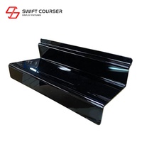Support d'affichage de chaussures mural en acrylique à une seule pièce avec option de logo personnalisé Modèle SW-018-BK-1 Origine TW Swift Courser Display