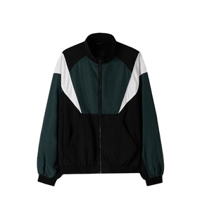All Custom Made Men Breathable Windbreaker Jacket Plus Size Color <b>Block</b> Lightweight Anorak Jacket Custom Brand Fabrics - Product Image 1