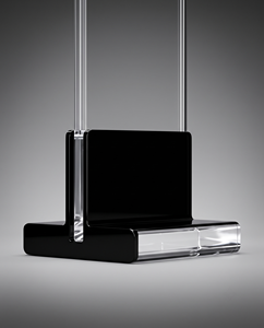 Exhibidor Vertical de Acrílico Transparente Moderno y Versátil para Cámaras, Exhibidor Elegante de Mostrador para Productos Digitales de Alta Calidad - Product Image 2