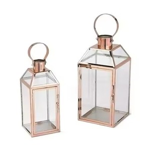 Farol Metálico Colgante, Porta Lámparas Decorativo para Exteriores, Bodas, Jardín, Patio, Restaurante, Centro de Mesa de Hotel - Product Image 1