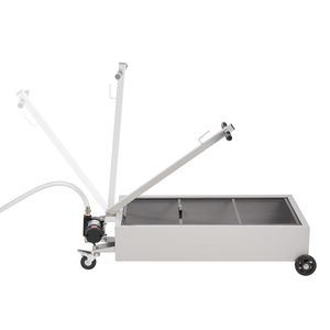 Bac de vidange d'huile roulant de 20 gallons avec tuyau de 7,2 pieds à profil bas, pompe électrique, poignée pliable, conception anti-fuite - Product Image 2