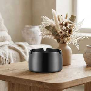 <b>Compact</b> Metal Ashtray for <b>Desk</b> Balcony and Garden - Product Image 4