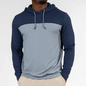 Sudadera con Capucha de Felpa para Hombre, 100% Algodón, de Alta Calidad, con Cierre de Media Cremallera, Talla Grande, Tendencia de Moda de Invierno, Secado Rápido, Mangas Largas, Color Sólido - Product Image 1