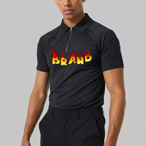 เสื้อโปโลคอปกซิป แบรนด์ดังขายดี ผู้ชาย ผ้าฝ้าย 100% ทรงหลวม สกรีนลายได้ตามต้องการ แขนสั้น ระบายอากาศได้ดี สวมใส่สบาย - Product Image 3